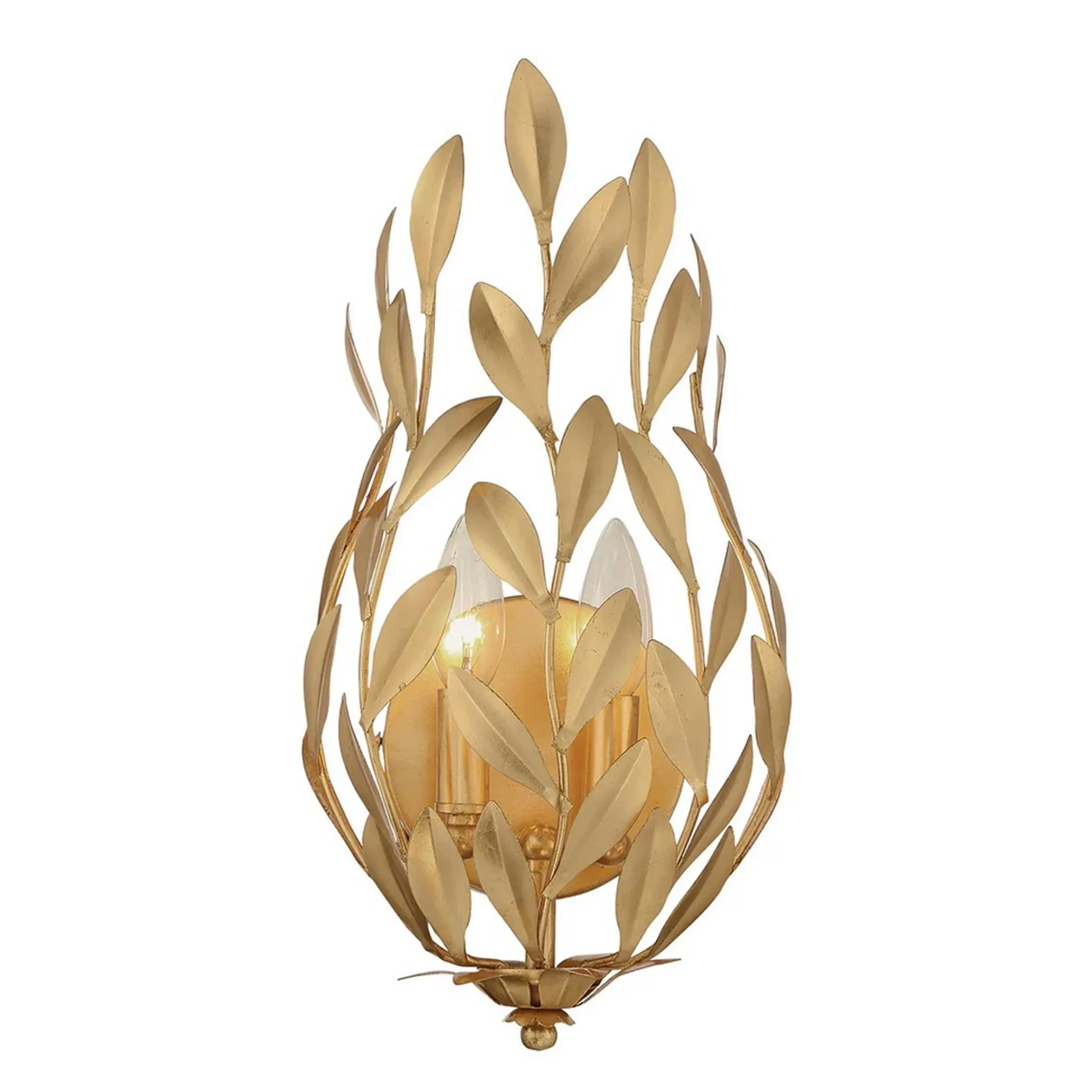Olive Leaf Vine Sconce - 2 Light