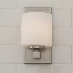Opal Barrel Bath Sconce