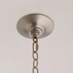 Opal Glass Globe Industrial Pendant