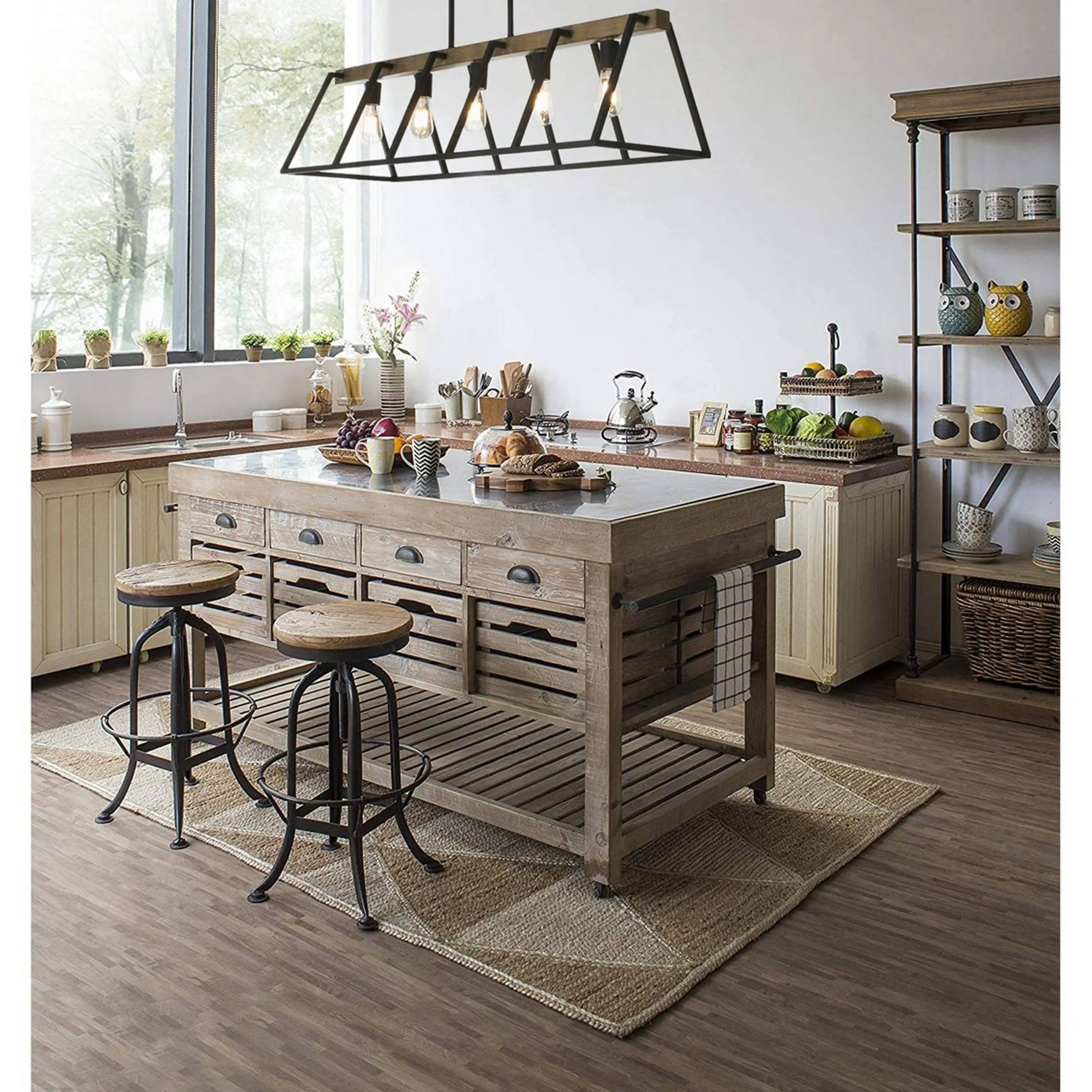 Open Frame Island Chandelier