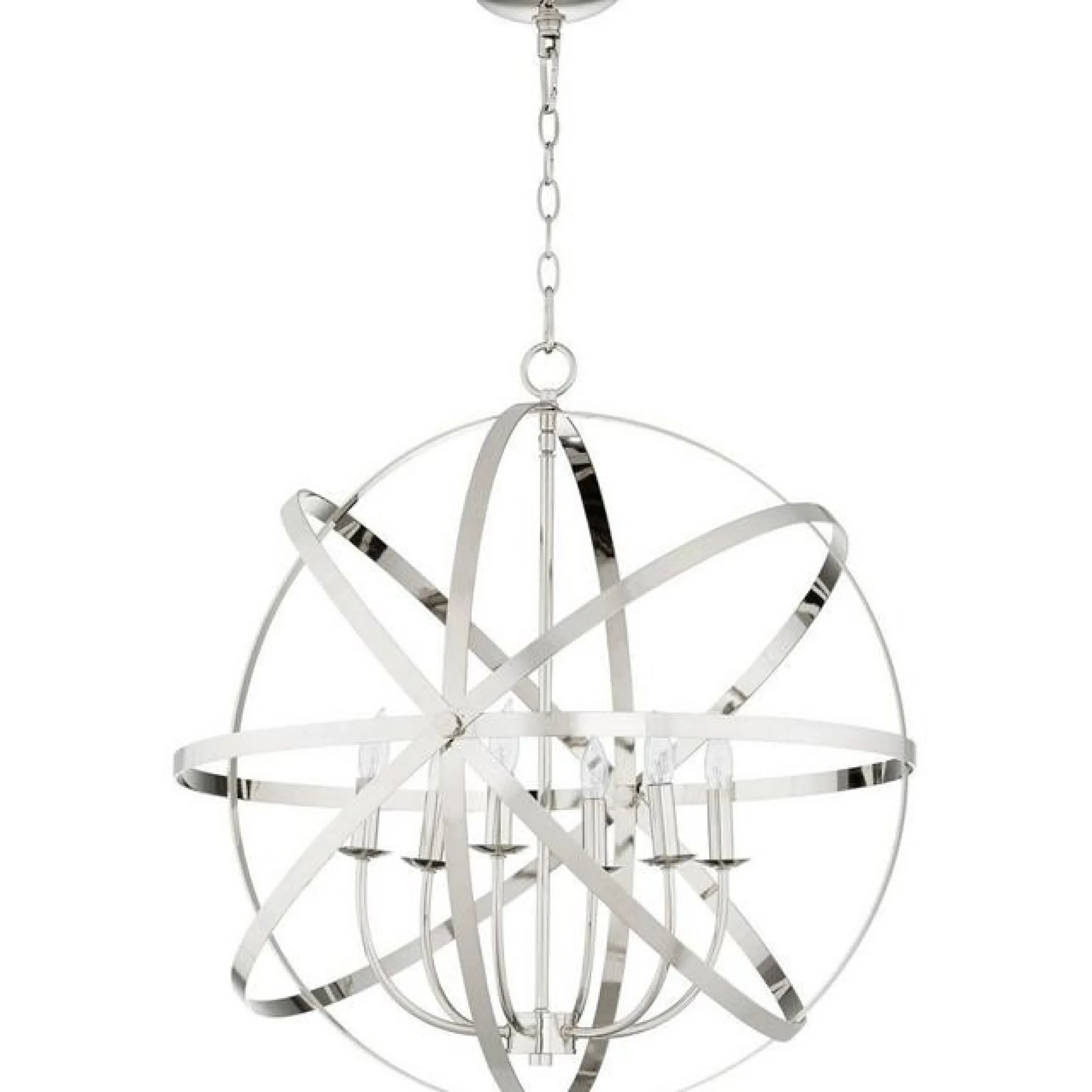 Orbit Globe Chandelier - 6 Light
