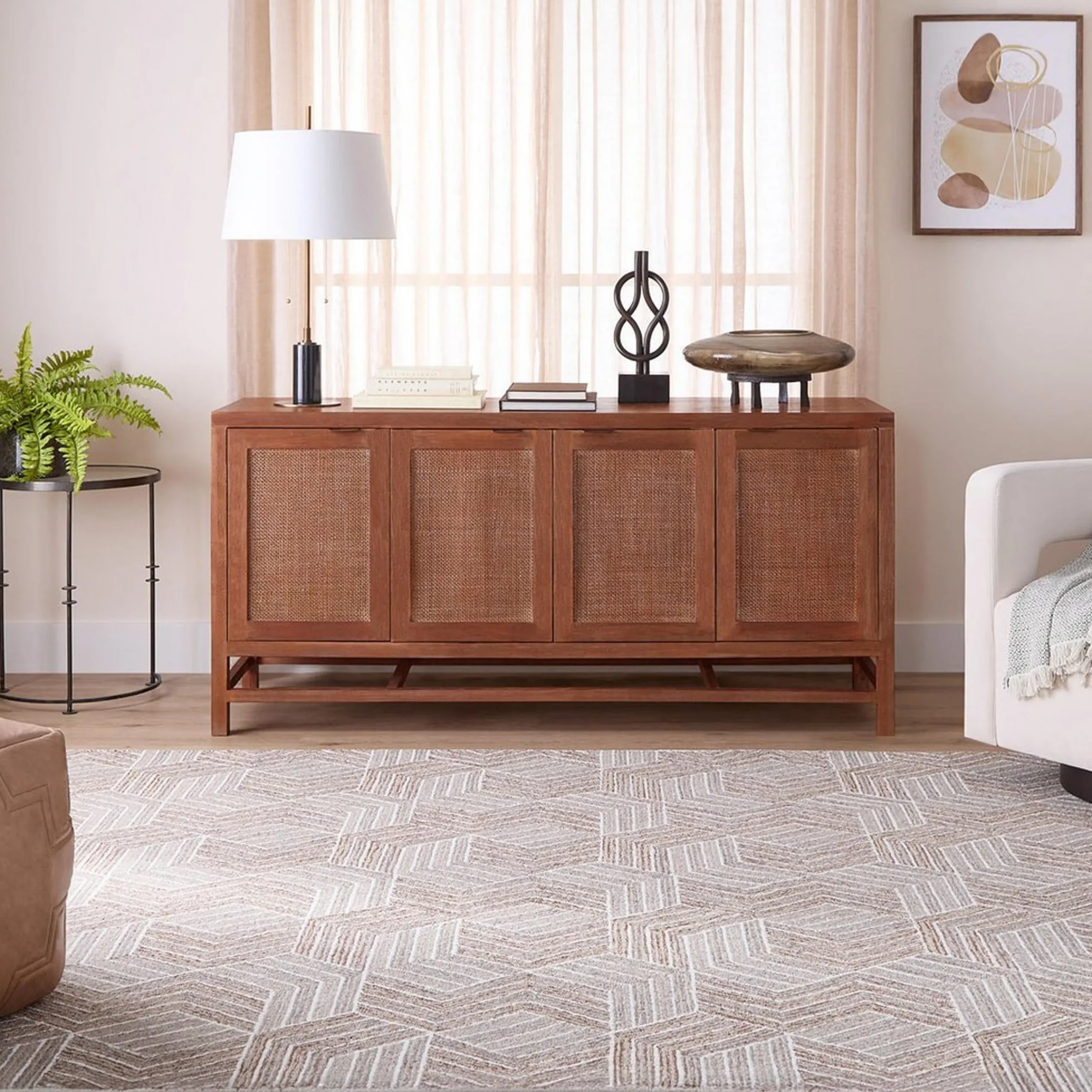 Orbital Hand-Hooked Rug