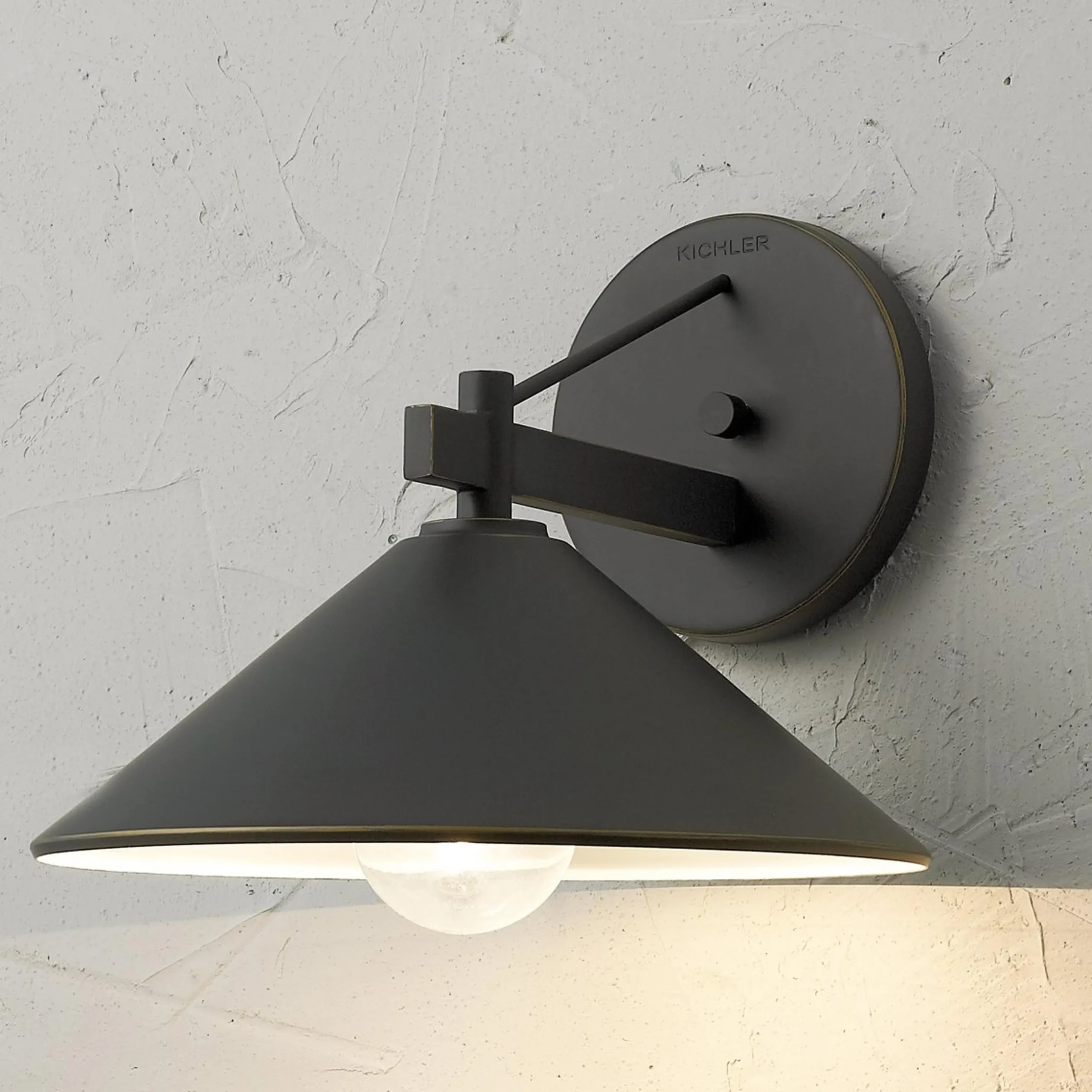 Outrigger Cone Outdoor Sconce