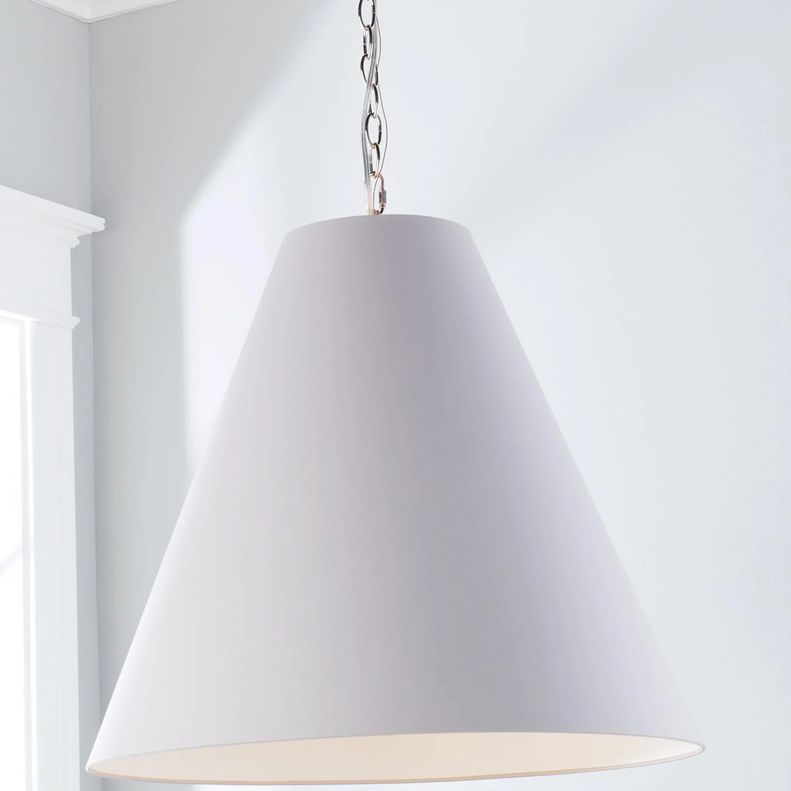 Oversized Cone Paper Shade Pendant
