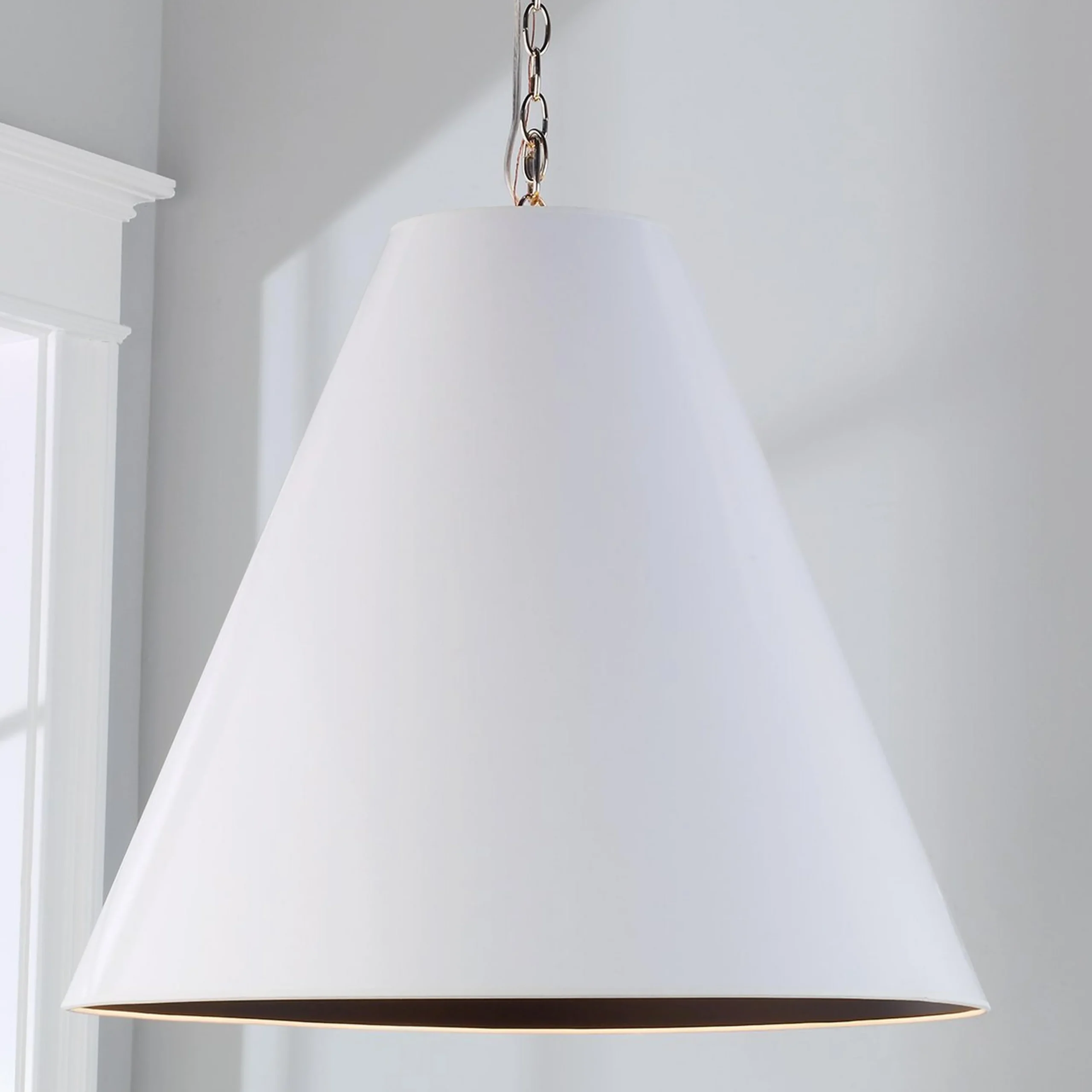 Oversized Cone Paper Shade Pendant