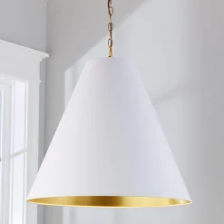 Oversized Cone Paper Shade Pendant