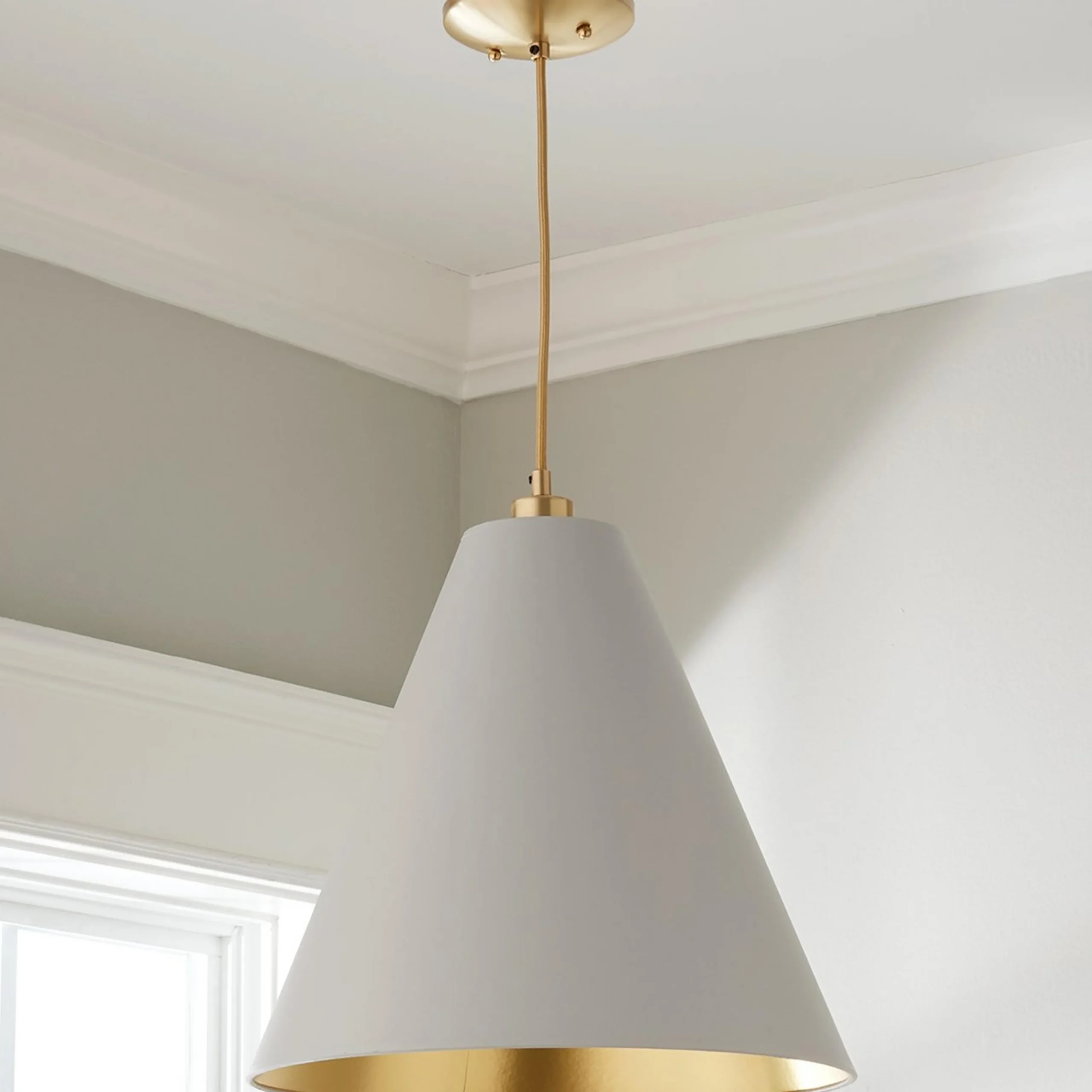 Paper Cone Pendant