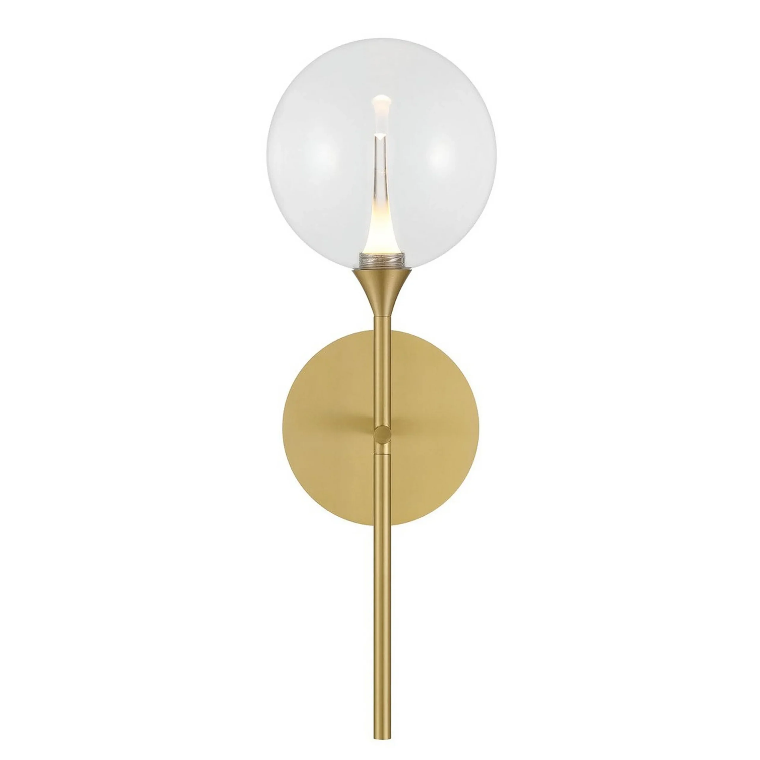 Pavane LED Bath Sconce - Clear