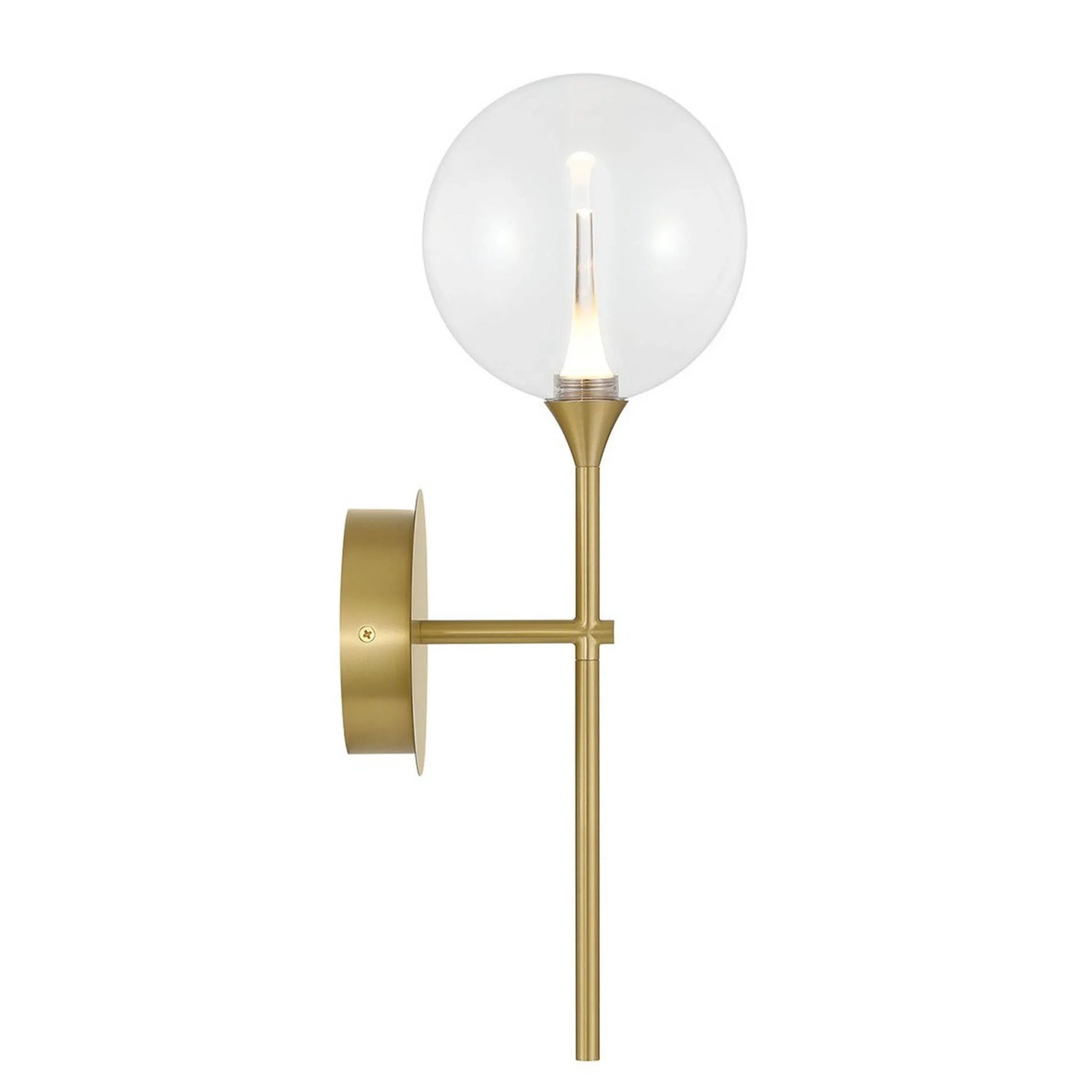 Pavane LED Bath Sconce - Clear