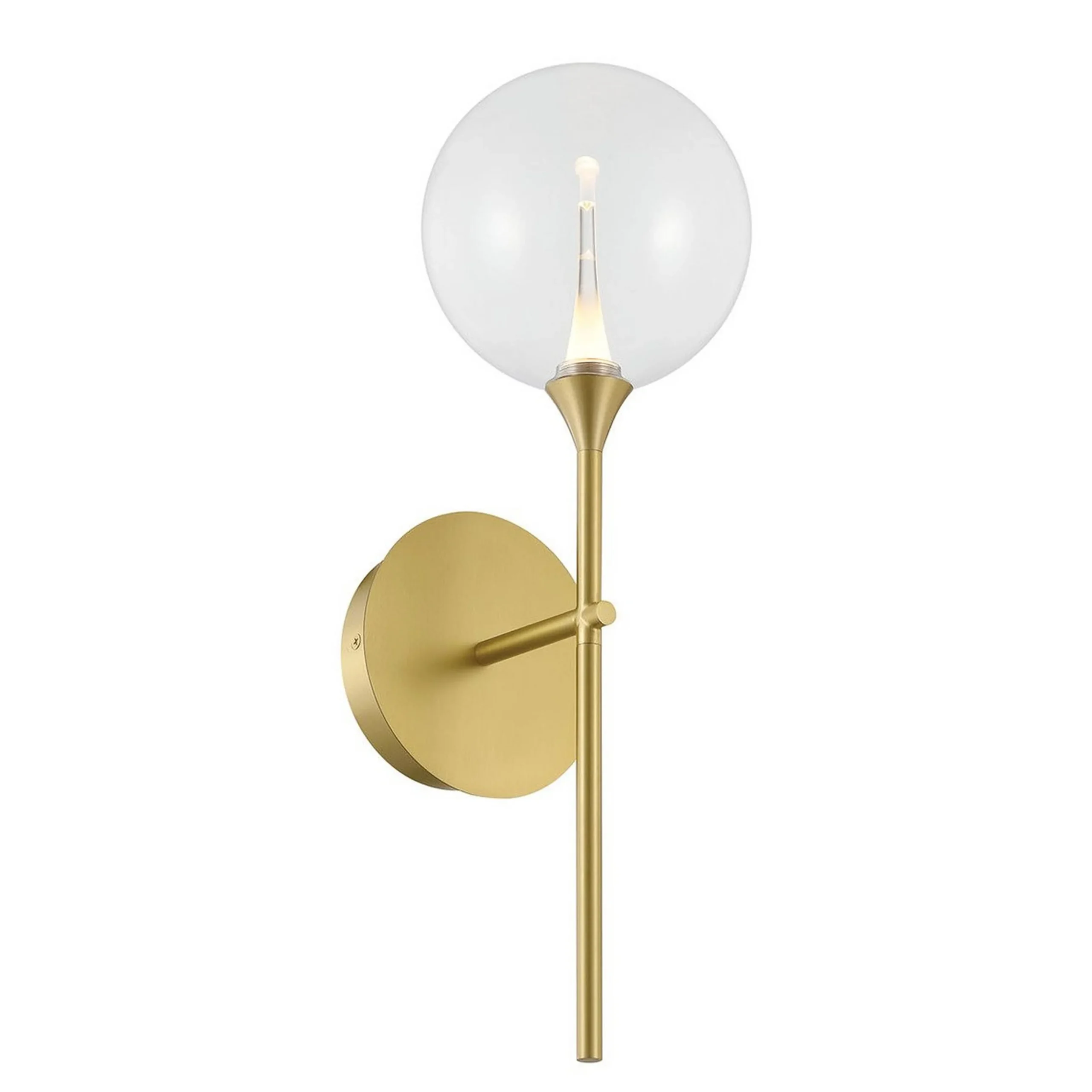 Pavane LED Bath Sconce - Clear