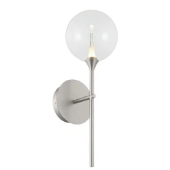 Pavane LED Bath Sconce - Clear