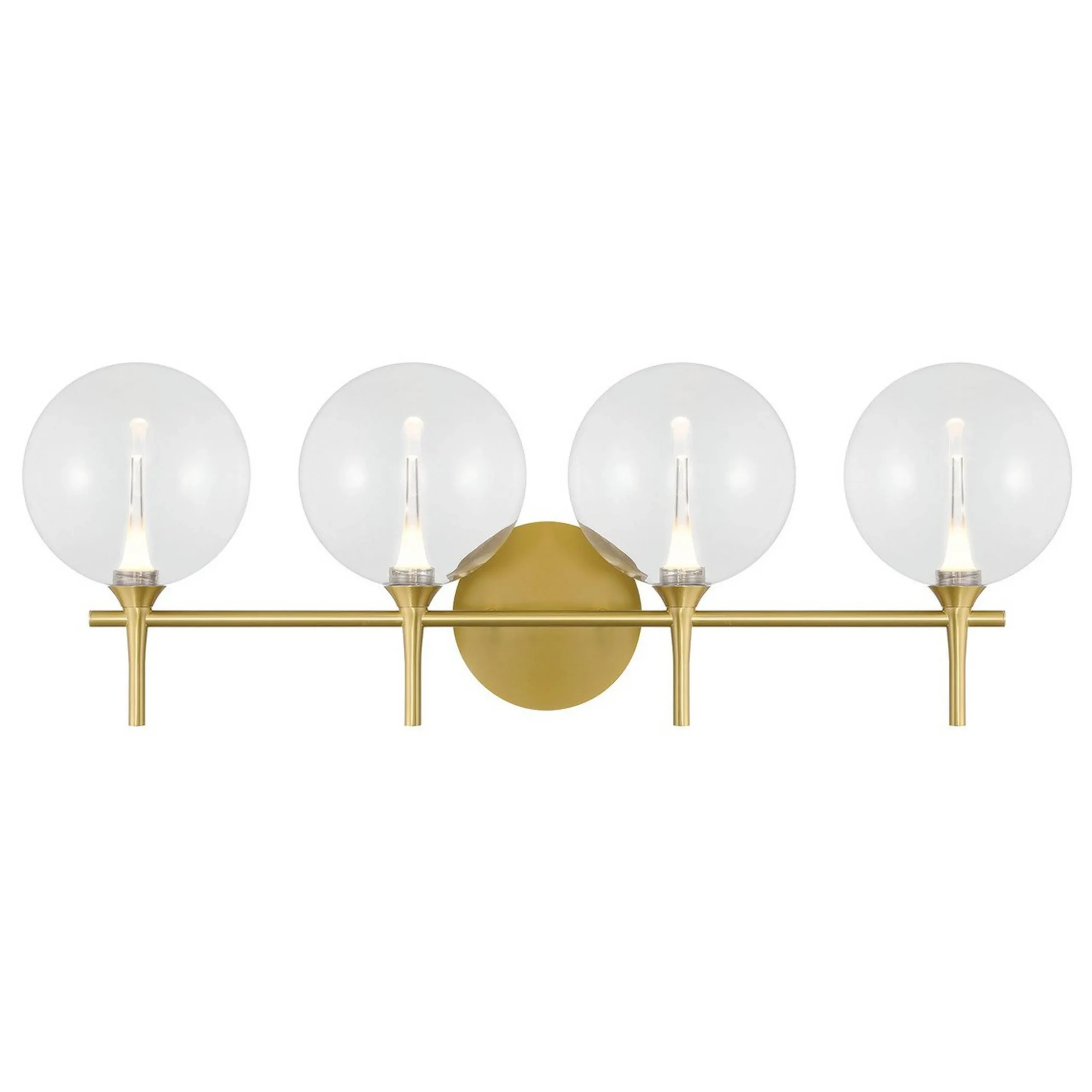 Pavane LED Vanity Light - 4 Light - Clear
