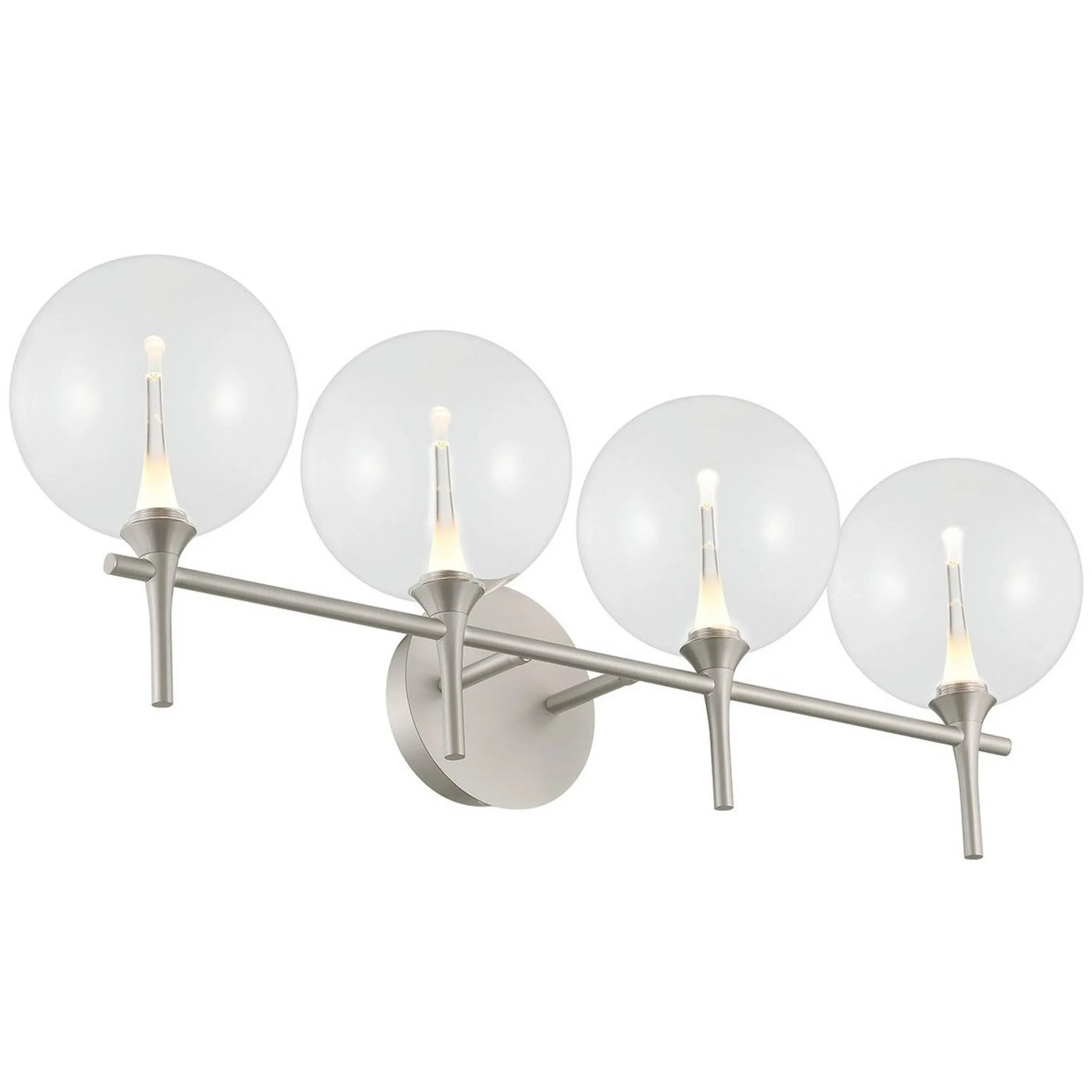 Pavane LED Vanity Light - 4 Light - Clear