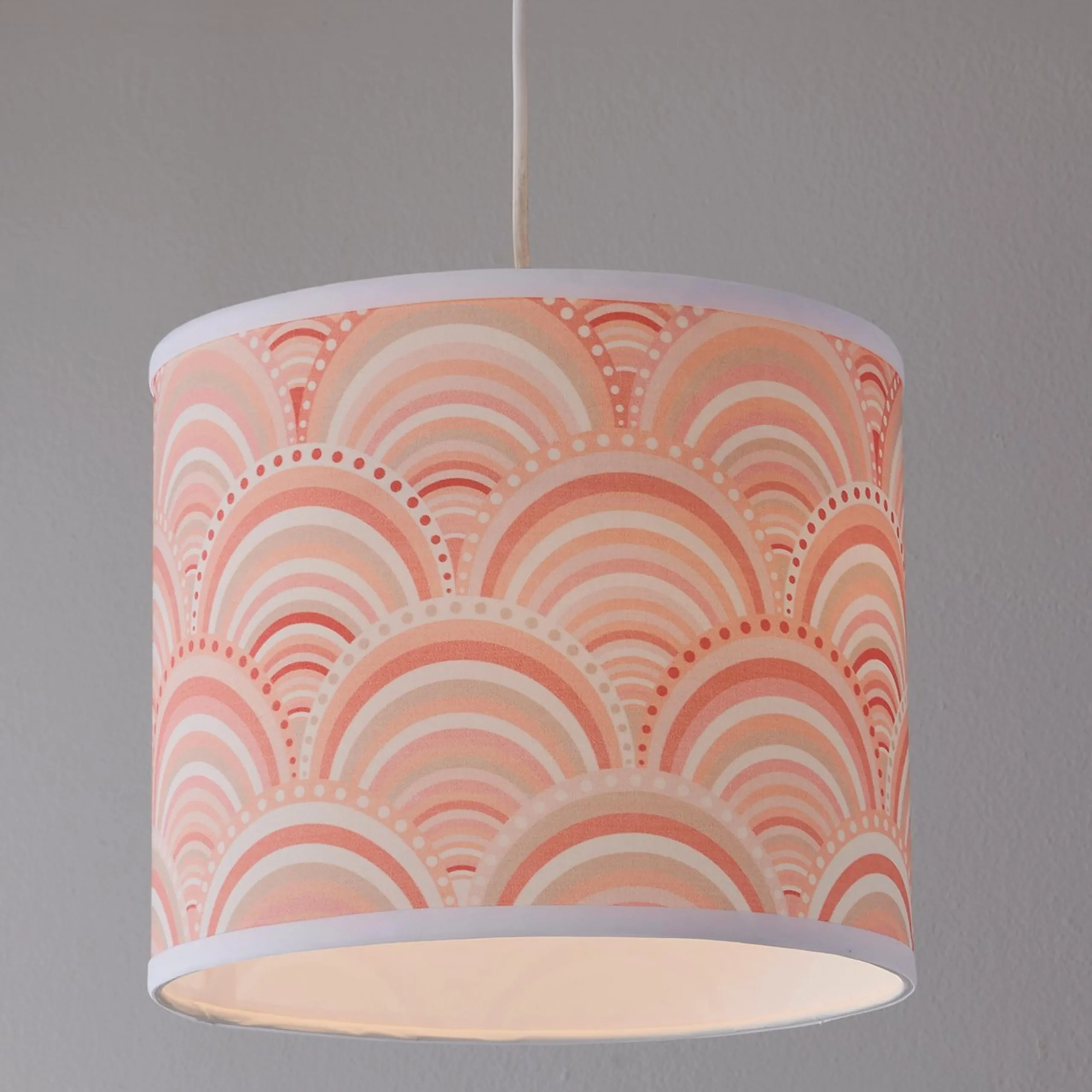 Peach Rainbow Shade Pendant
