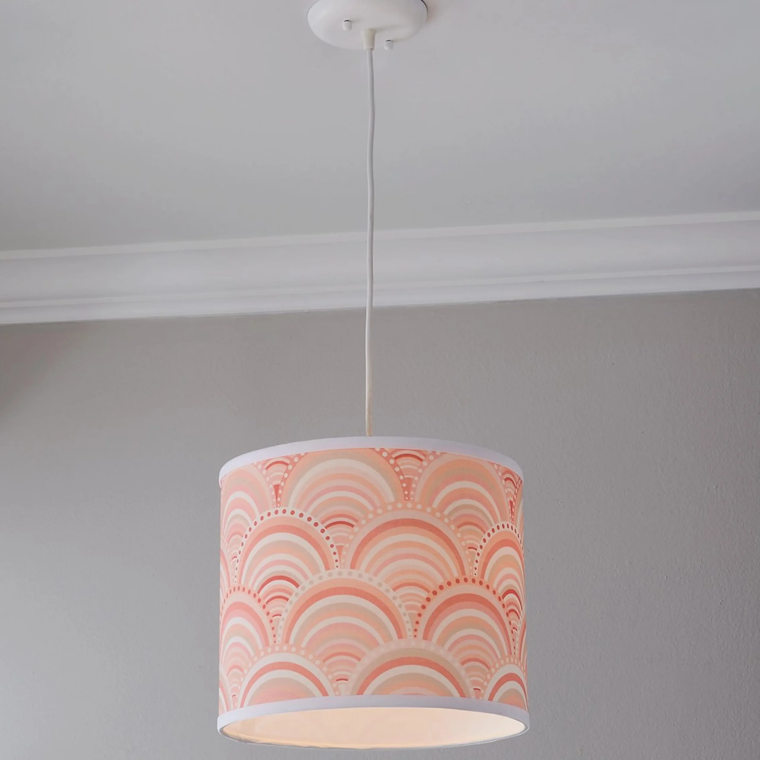 Peach Rainbow Shade Pendant