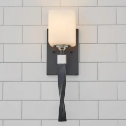 Pedestal Twist Bath Sconce