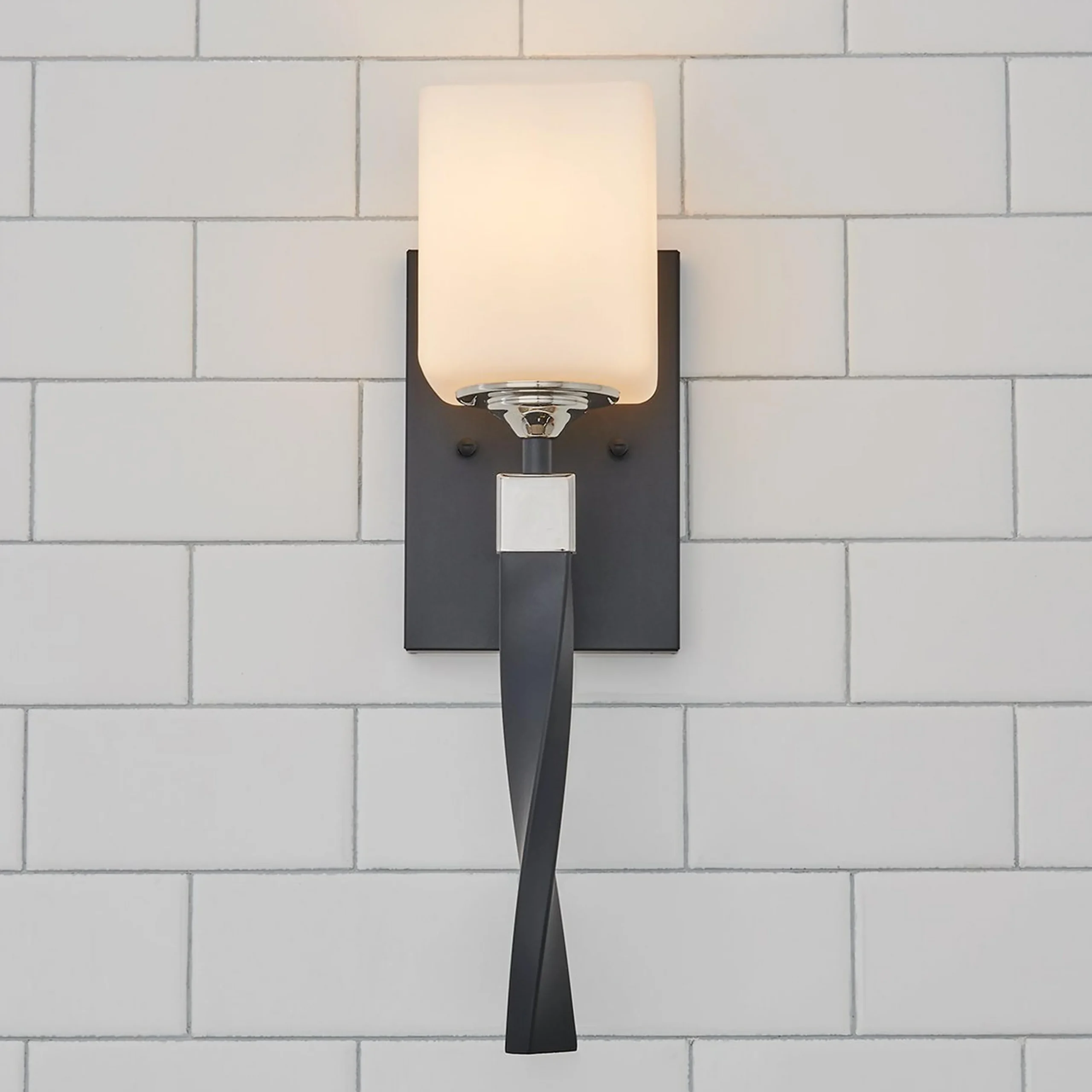 Pedestal Twist Bath Sconce