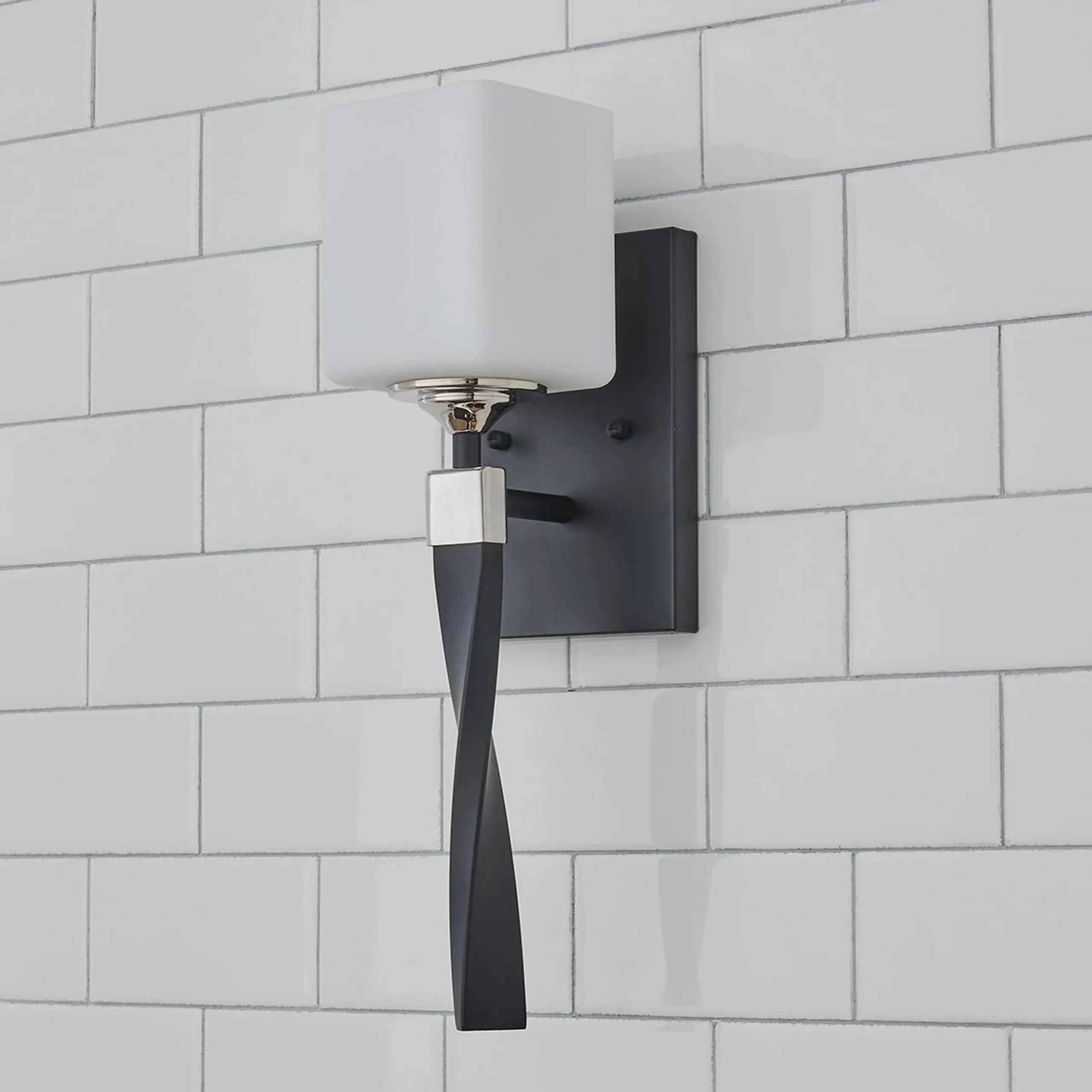 Pedestal Twist Bath Sconce