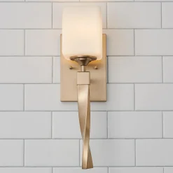 Pedestal Twist Bath Sconce