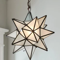 Petite Moravian Star Pendant