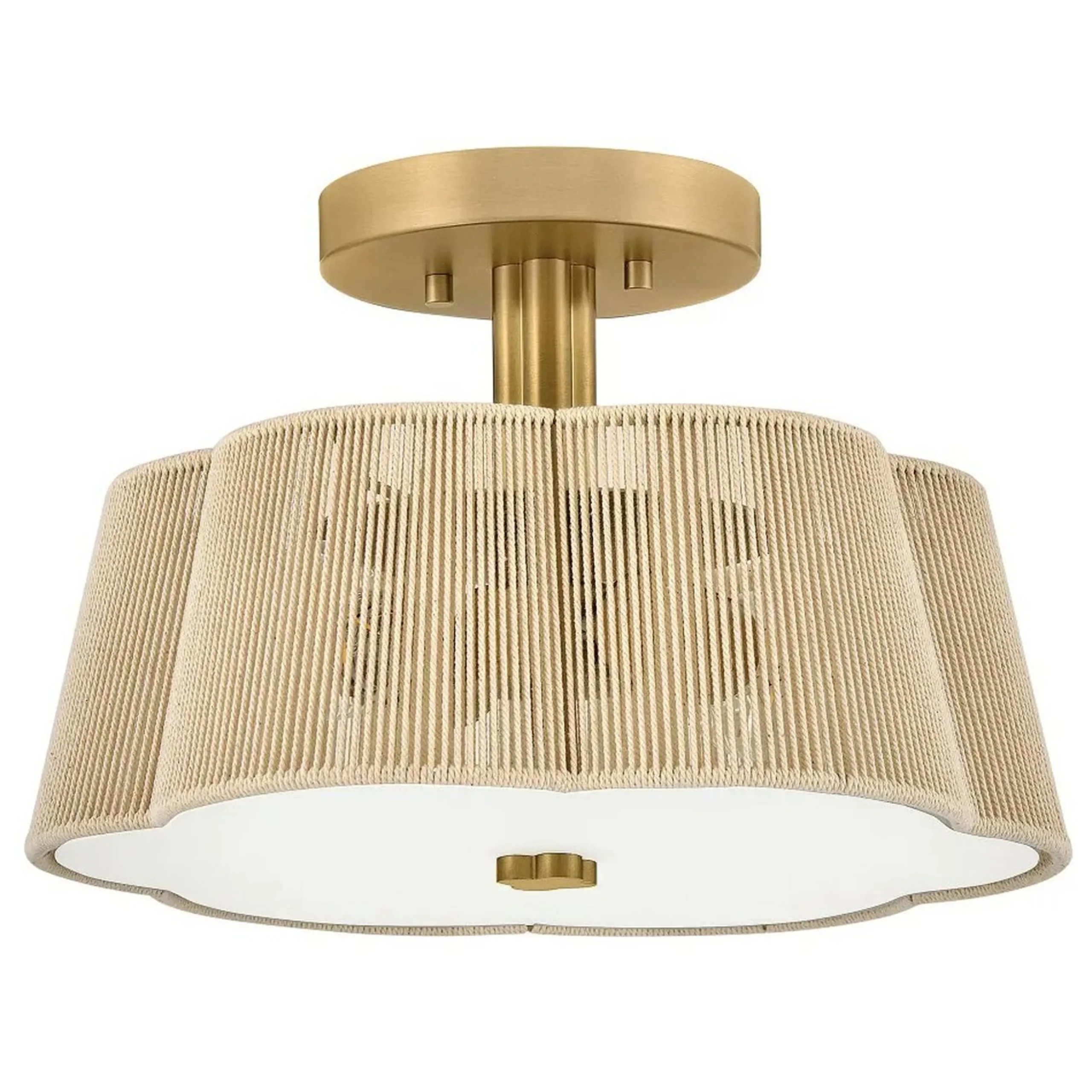 Petronia Hand-Wrapped Ceiling Light - 14"
