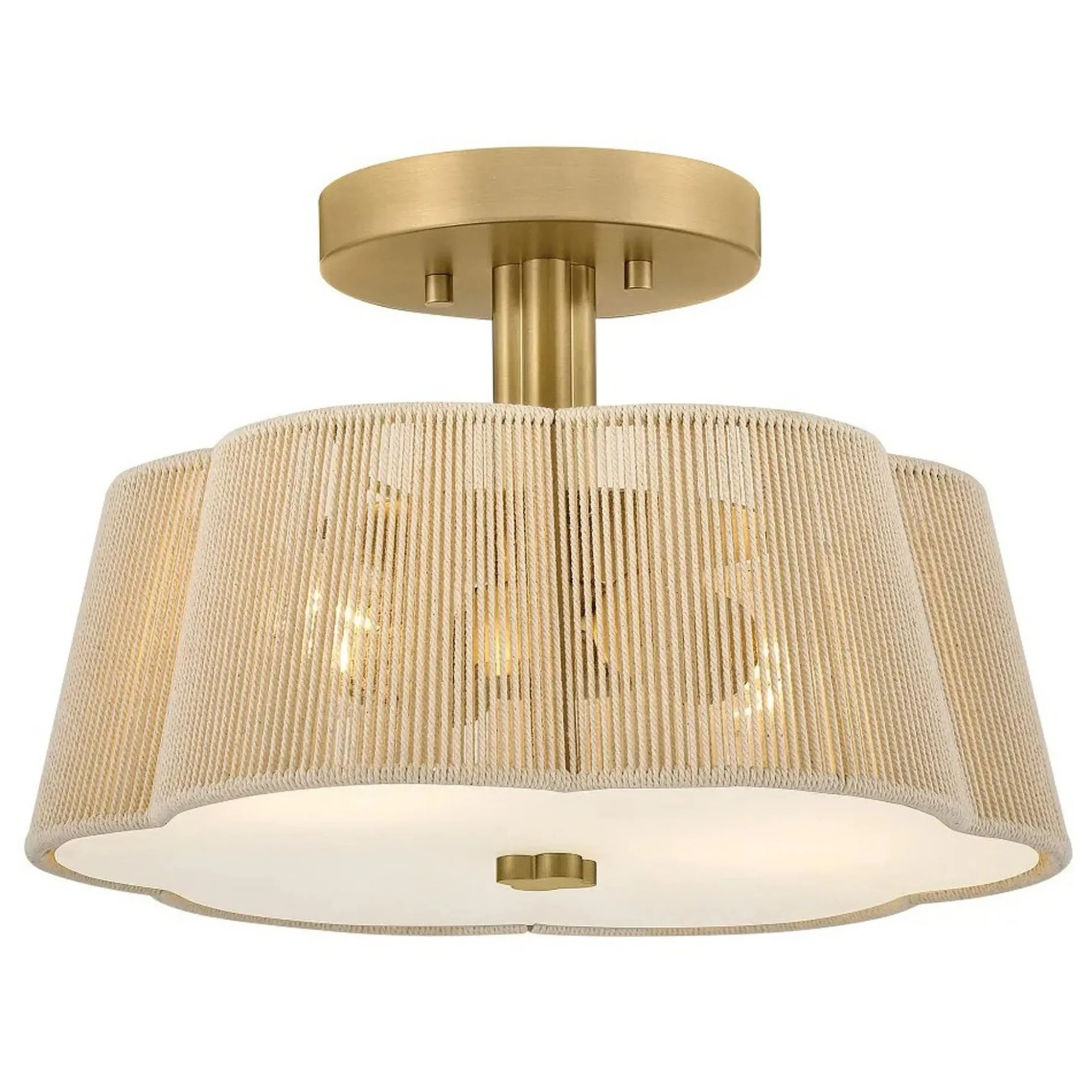 Petronia Hand-Wrapped Ceiling Light - 14"