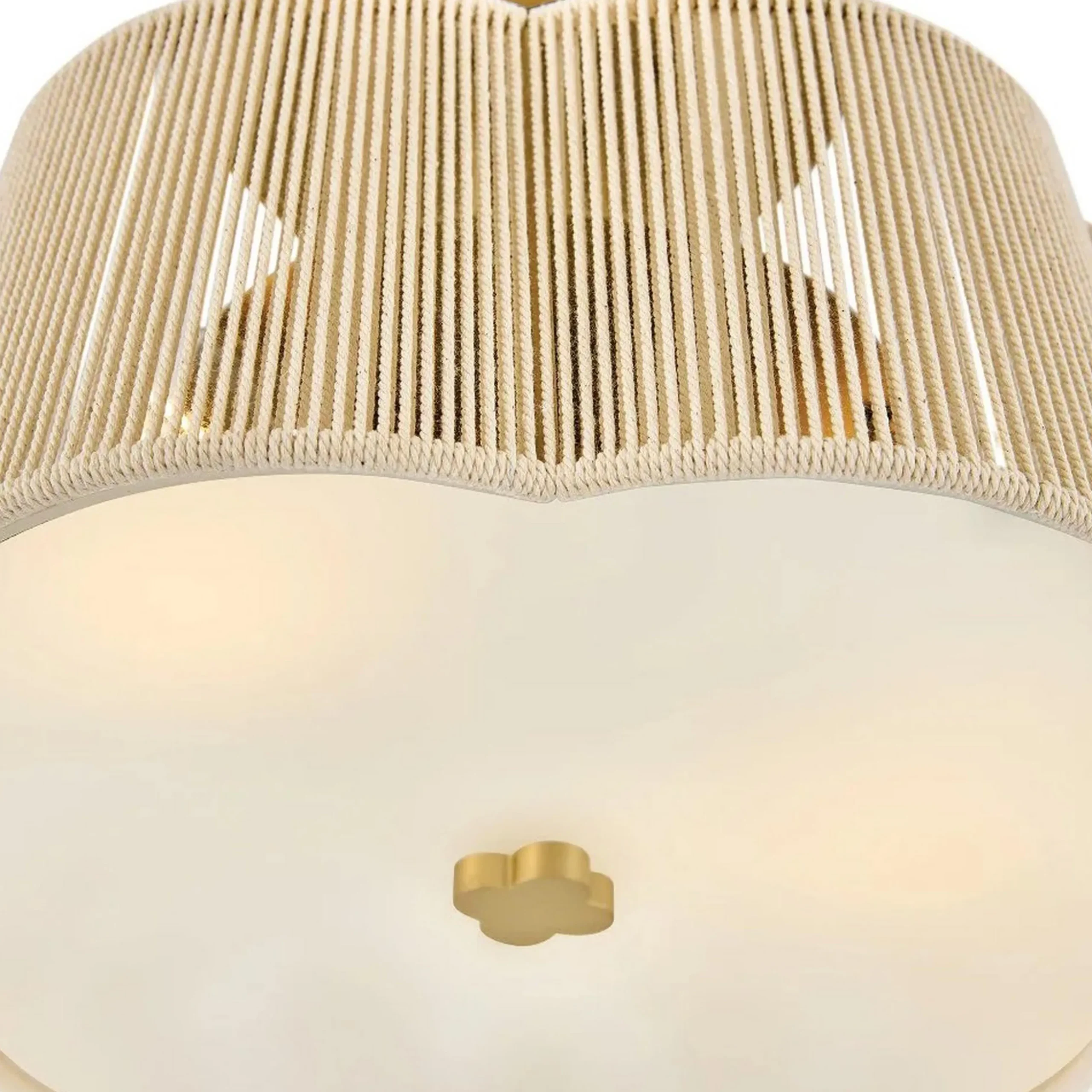 Petronia Hand-Wrapped Ceiling Light - 14"