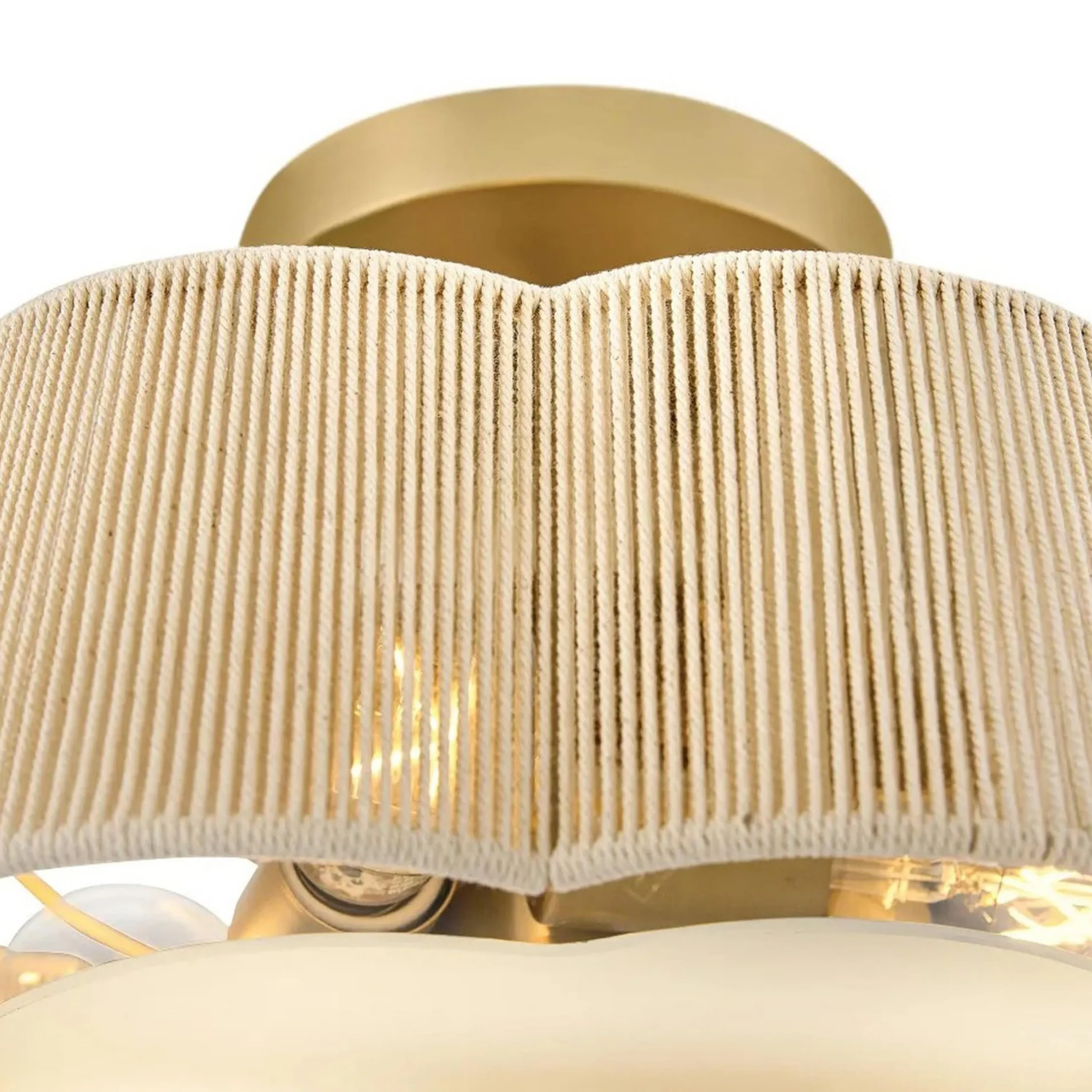 Petronia Hand-Wrapped Ceiling Light - 18"