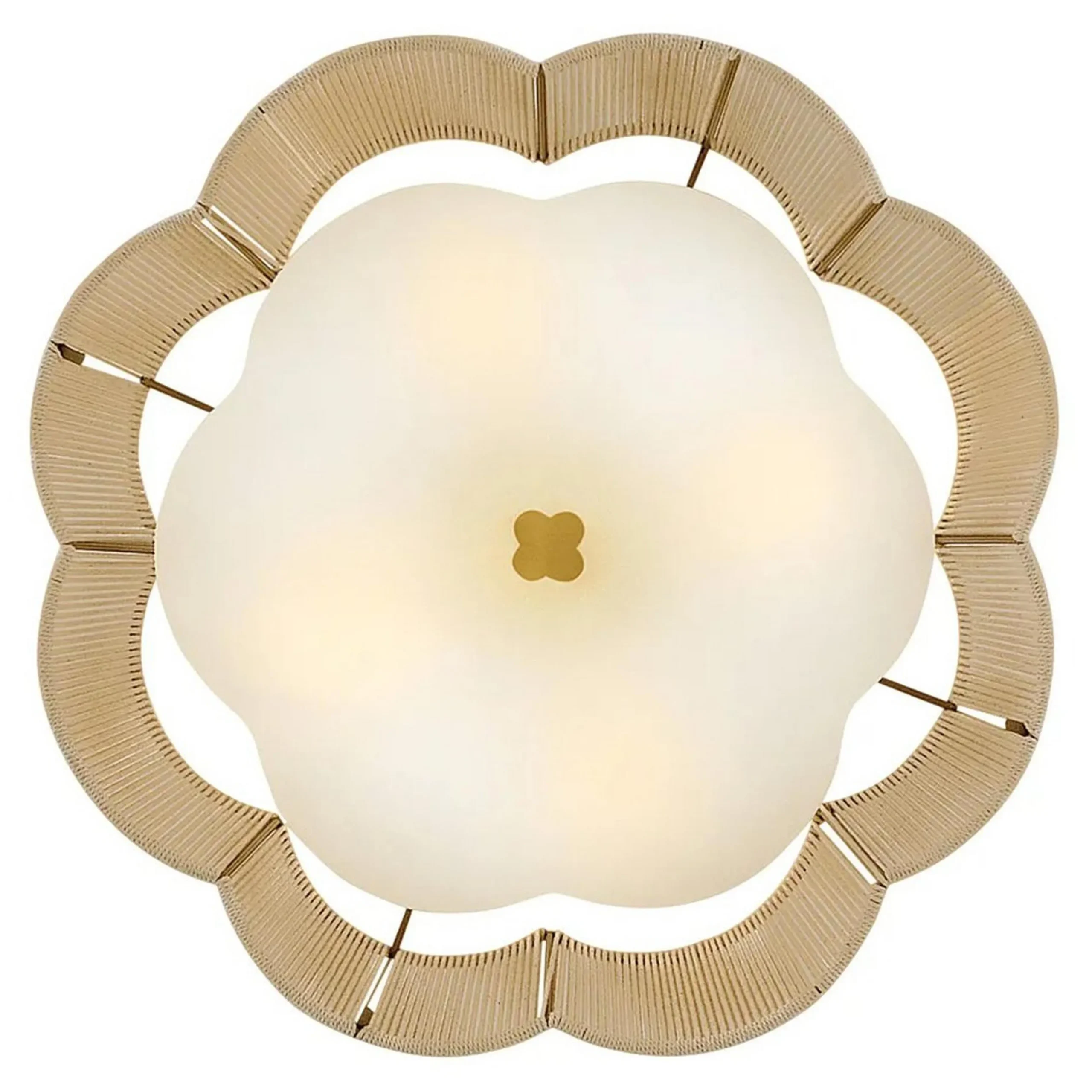 Petronia Hand-Wrapped Ceiling Light - 18"