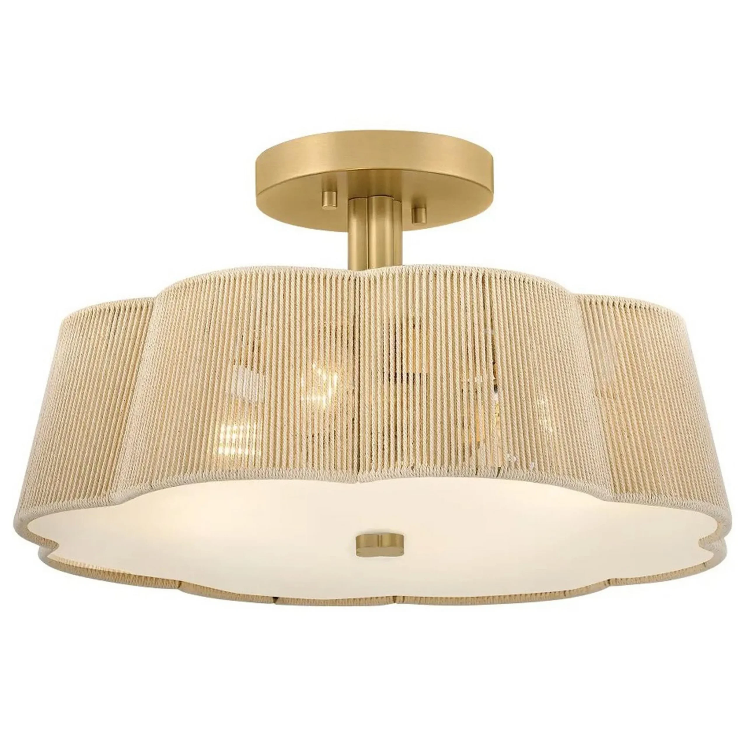 Petronia Hand-Wrapped Ceiling Light - 18"