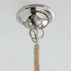 Pickled Wood and Clear Glass Pendant - Barbour Glass