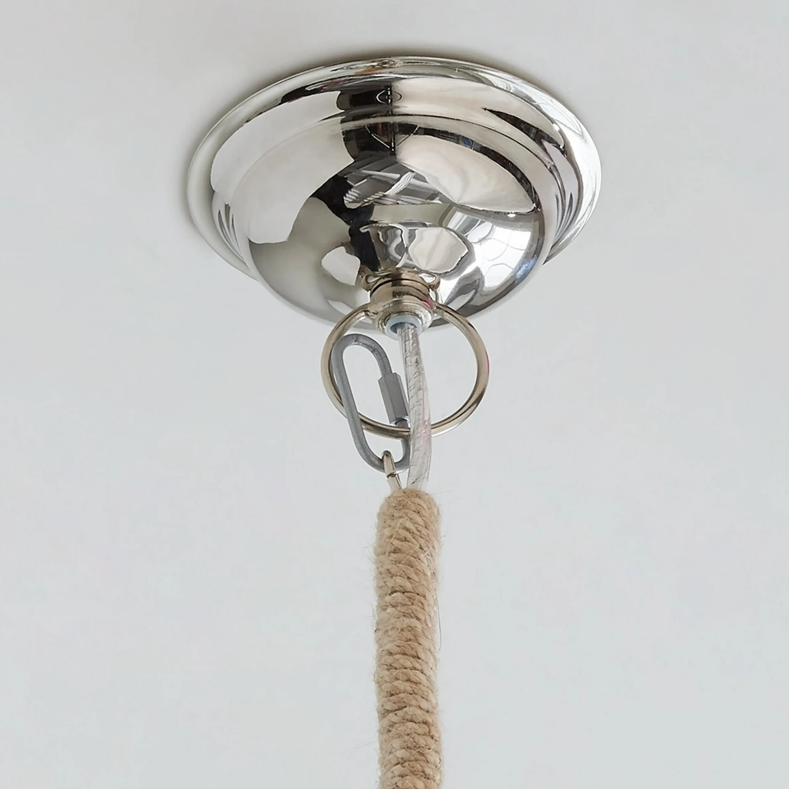 Pickled Wood and Clear Glass Pendant - Barbour Glass
