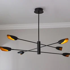 Pivoting Petal Three-Tier Chandelier