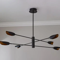 Pivoting Petal Three-Tier Chandelier