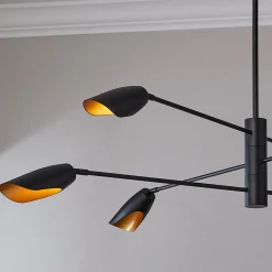 Pivoting Petal Three-Tier Chandelier