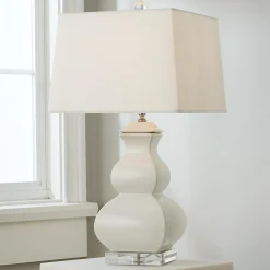 Porcelain Square Gourd Table Lamp