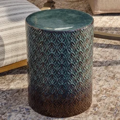 Pretty Pattern Ceramic Garden Stool
