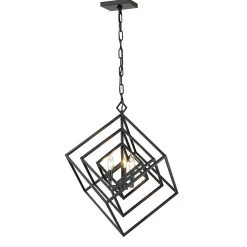 Prismatic Cubed Chandelier - 3 Light