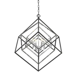 Prismatic Cubed Chandelier - 4 Light