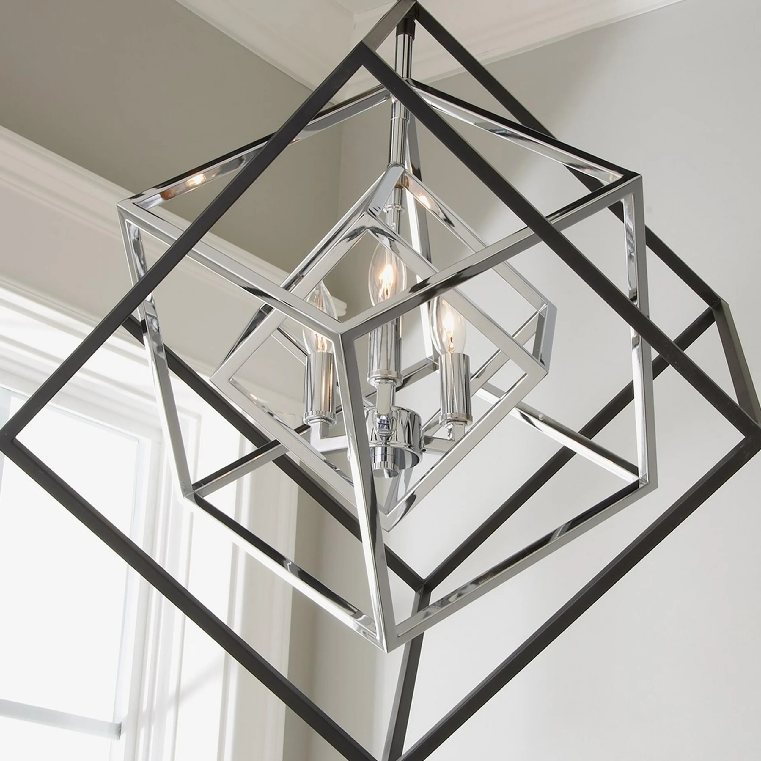 Prismatic Cubed Chandelier - 3 Light