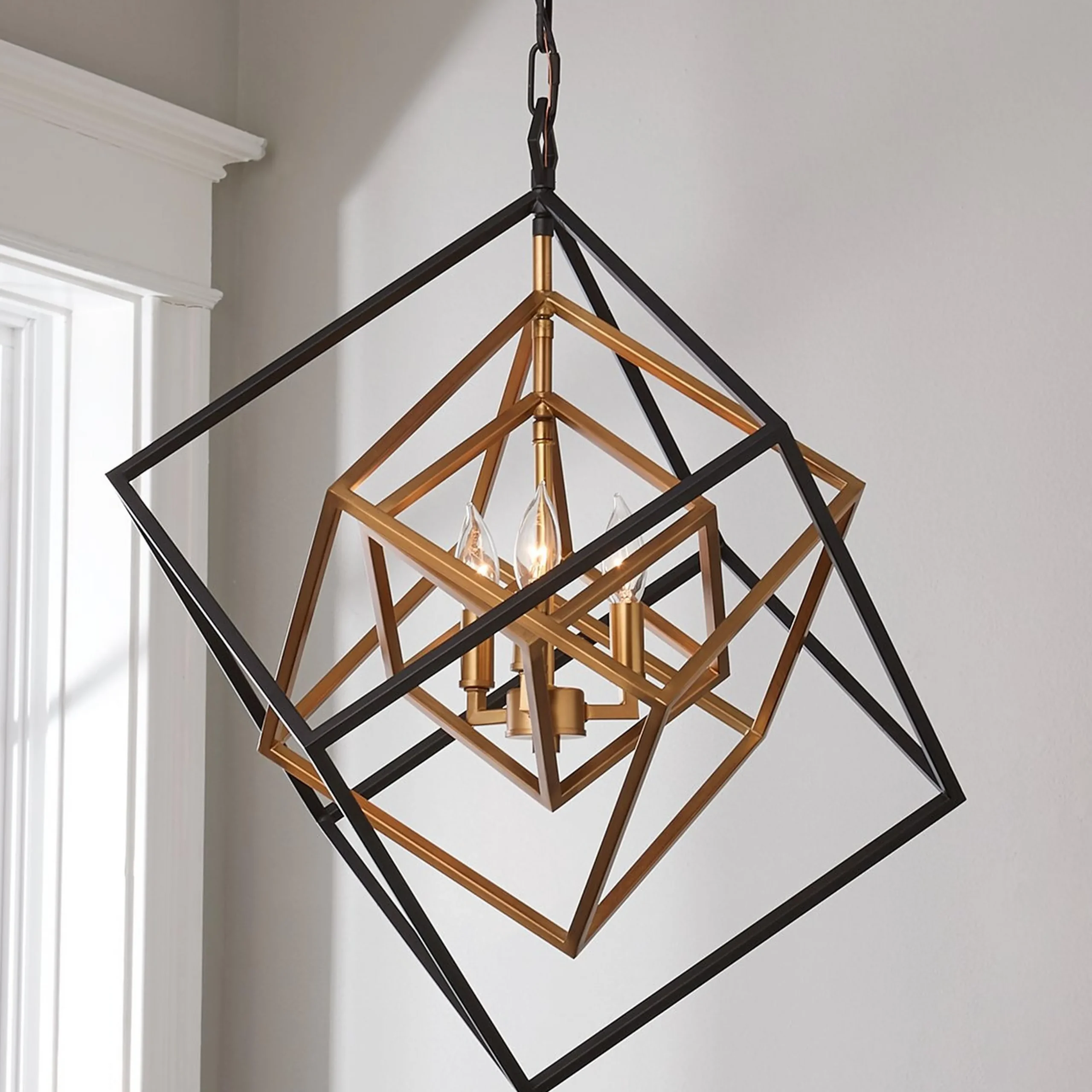 Prismatic Cubed Chandelier - 3 Light