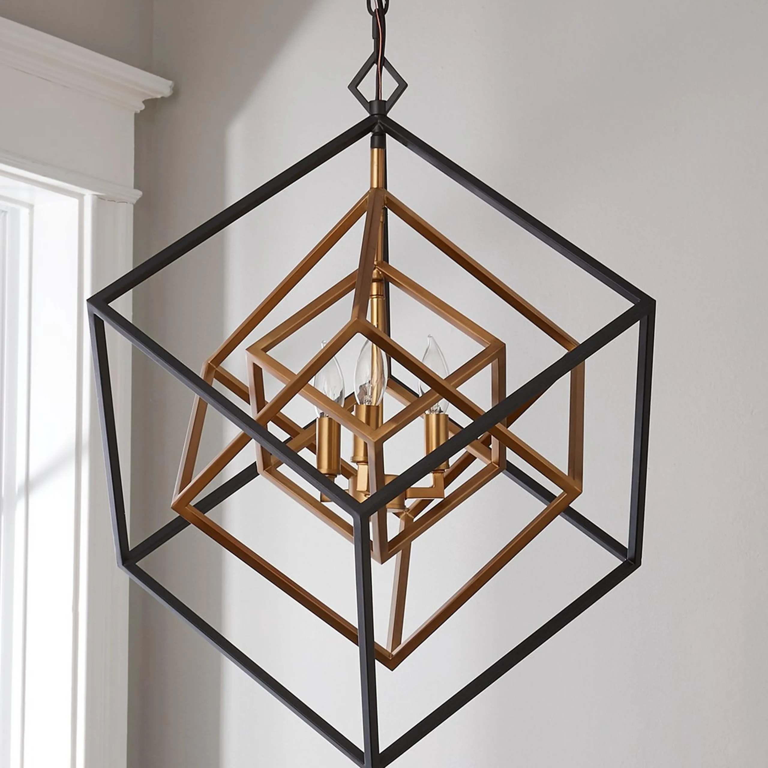 Prismatic Cubed Chandelier - 3 Light