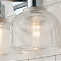 Prismatic Glass Vanity Light - 2 Light
