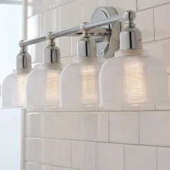 Prismatic Glass Vanity Light - 4 Light