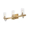Pronged Vanity Light - 3 Light - Clear