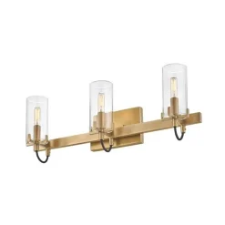 Pronged Vanity Light - 3 Light - Clear