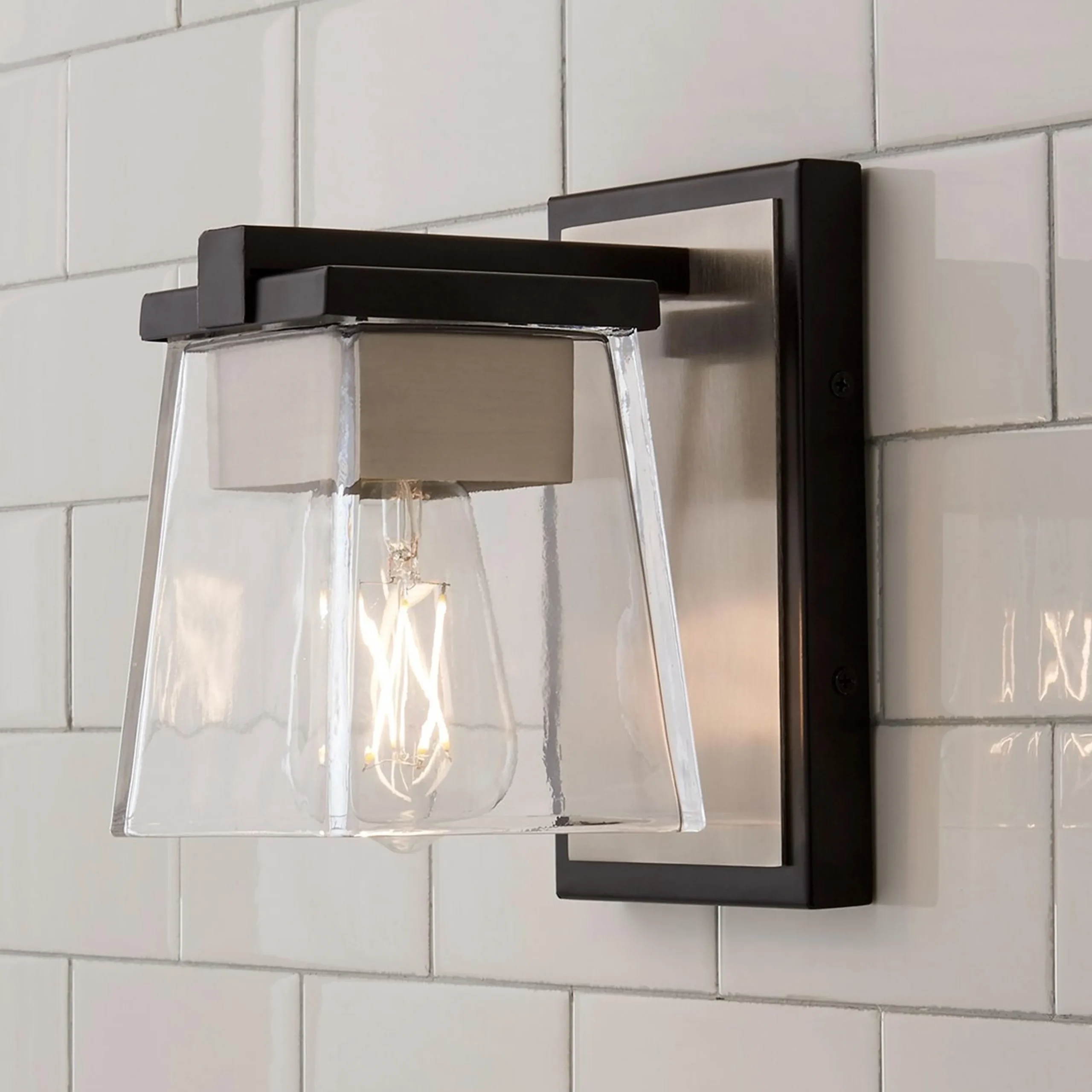 Quadratic Bath Sconce