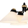 Quattor Opal Glass Convertible Ceiling Light