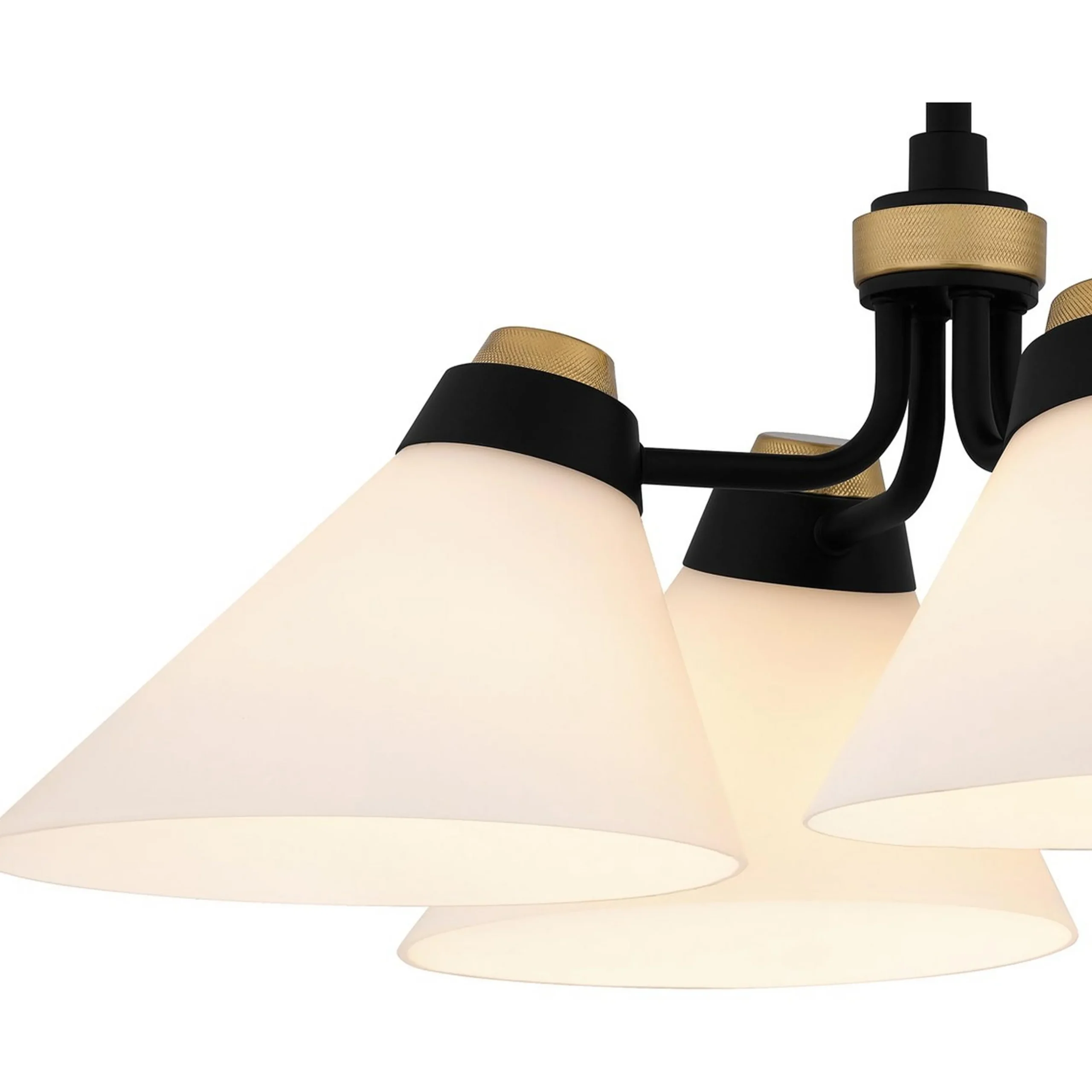 Quattor Opal Glass Convertible Ceiling Light