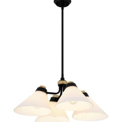 Quattor Opal Glass Convertible Ceiling Light